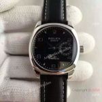 Swiss Rolex Cellini Danaos SS Black Face Replica - AAA Grade Watch